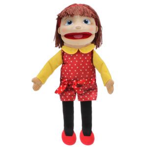 PEOPLE PUPPET BUDDIES - Medium Girl (Red/Yellow Outfit)