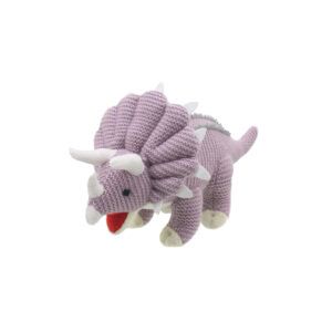 WILBERRY KNITTED DINOS - Triceratops (Lilac-Small)